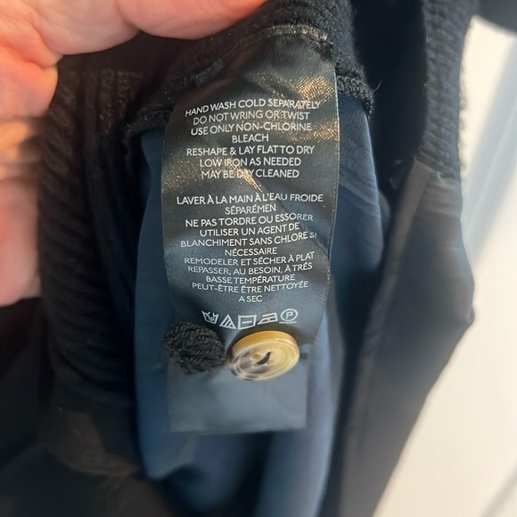 Anthropologie mixed media black duster-size small - Picture 6 of 6